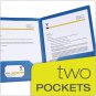 Oxford Folders with Pockets, Durable Plastic, Two Pocket Folders, Assorted Color