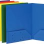 Oxford Folders with Pockets, Durable Plastic, Two Pocket Folders, Assorted Color