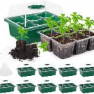 10 Set Seedling Trays Seed Starter Kit, 60 Large Cells Mini Propagator Plant Gro