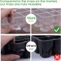 10 Set Seedling Trays Seed Starter Kit, 60 Large Cells Mini Propagator Plant Gro