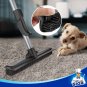 Pet Hair Removal Rubber Broom with Built in Squeegee, 3 in 1 Floor Brush for Car