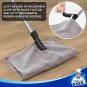 Pet Hair Removal Rubber Broom with Built in Squeegee, 3 in 1 Floor Brush for Car