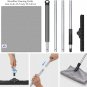 Pet Hair Removal Rubber Broom with Built in Squeegee, 3 in 1 Floor Brush for Car