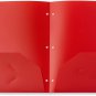 Multicolor Plastic Two Pocket Folders with 3 Holes, Plastic Folders with 2 Pocke