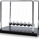 Large Newtons Cradle Pendulum with 7 Balls, 9Inch Newtons Cradle Balance Balls,