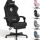 Gaming Chair with Footrest-Pc Computer Ergonomic Video Game Chair-Backrest and S