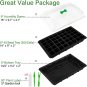 5 Set Seed Starter Trays with Humidity Dome, 200 Cell Grow Trays Seedlings Plant
