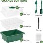 12 Pack Seed Starter Tray, Seedling Trays with Humidity Adjustable Dome Total 14