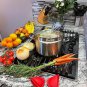 Cookware Stainless Steel Pot 18/10 | 6 Quart Soup Pot with Lid and Silicone Mitt