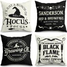 Halloween Decorations Pillow Covers 18X18 Set of 4 Halloween Decor Hocus Pocus F