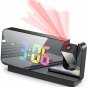 Projection Alarm Clock for Bedroom with Projection on Ceiling, Colorful Digital