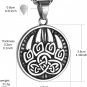 Viking Punk Bike Valknut Pendant Nordic Rune Vintage Stainless Steel Necklace fo