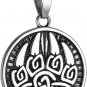 Viking Punk Bike Valknut Pendant Nordic Rune Vintage Stainless Steel Necklace fo
