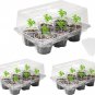 Seed Starter Tray 3 Packs Seed Starter Kits with 18 Pcs 4 Inch Nurserty Pots Tra