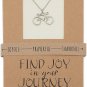 Bicycle Pendant Necklace with Inspirational Greeting Card - 100% Handcrafted