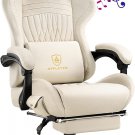 Gaming Chair with Speakers, Computer Chair with Footrest, High Back Ergonomic Ga
