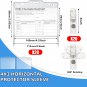 Name Tags with Clips Name Tag Holder for 4 X 3 ID Badge, Clear Waterproof Vinyl