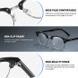 Blue Light Blocking Glasses Retro Semi Rimless UV400 Clear Lens Computer Eyewear