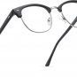 Blue Light Blocking Glasses Retro Semi Rimless UV400 Clear Lens Computer Eyewear