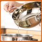 Janpanese Style Tempura Frying Pot with Lid,Stainless Steel Deep Fryer Pot with