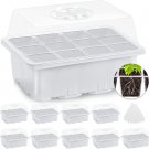 10 Pack Seed Starter Trays, Seedling Tray Plant Grow Kit Mini Propagator with Hu