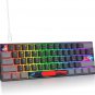Owpkeenthy Wired 60% Percent Mechanical Gaming Keyboard with Blue Switch Ultra C