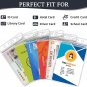 60 Pack ID Badge Holder - Vertical Badge Holder, 2.25" X 3.5" Clear Cards Holder