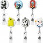 6PCS Jack and Sally Badge Reels Holders Halloween Jack Retractable ID Card Badge