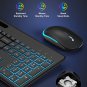 Wireless Keyboard and Mouse with 15 Backlit Effects, Rechargeable Keyboard Mouse