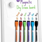 Magnetic 8.5’’ X 11’’ Small Dry Erase Whiteboard - Includes 6 Magnetic Dry Erase
