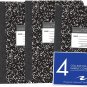 Roaring Spring Composition Notebooks, 4-Pack, College Ruled, 80 Sheets, 15# Whit