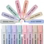Highlighters, 8Pcs Assorted Pastel Colors, Cute No Bleed Highlighter Pens for Sc