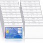 100 Pcs Clear Plastic Horizontal Name Tag Badge ID Card Holders for Office Schoo