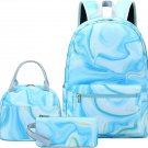 Backpack for Teen Girls Bookbags School Backpack with Lunch Box and Pencil Case