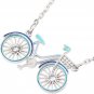 Enamel Alloy Bicycle Necklace Bike Pendant Chain Unique Jewelry Gifts for Women