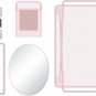 4145U01-06 Locker Organizer and Decorating Kit, Back to School Essentials, Blush