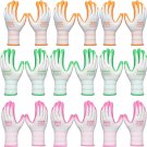 9 Pairs Gardening Gloves for Women and Ladies, Breathable Rubber Coated Yard Gar