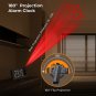 Projection Alarm Clock, Digital Clock with 180&Acirc;&deg;Rotatable Projector, USB Charging