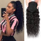 Human Hair Corn Wave Drawstring Ponytail Extension Afro Kinky Curly Ponytail for