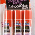 Elmer'S Washable Dissappearing Purple School Glue Sticks, 3 Pack, 6 Grams Each (