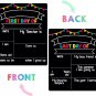 First & Last Day of School Chalkboard, 10 X 12 Inch Double Sided Preschool, Kind