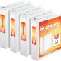Cardinal Economy 3 Ring Binder, 2 Inch, Presentation View, White, Holds 475 Shee