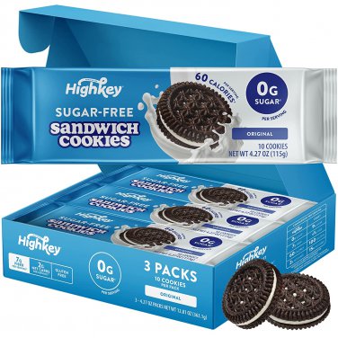 Sugar Free Snacks Sandwich Cookies - Keto Snack Healthy Snacks Sugar Free Cookie