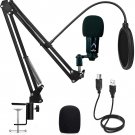 USB Streaming Podcast PC Microphone, VEYDA Professional 192Khz/24Bit Studio Card