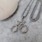 NOUMANDA Stainless Steel Bicycle Bike Sport Pendant Necklace for Cycling Lovers