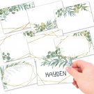 56 Greenery Self Adhesive Name Tags Sticker Name Tags for Kids - Name Tag Sticke