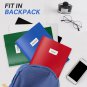 5 Pack 2-Pocket Folder with Prongs, Plastic Folders with Pockets and Prongs Inc