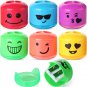 - , Smiley 6 Pack, Kids Pencil Sharpener for Colored Pencils, Manual
