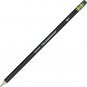 Wood-Cased Pencils, Unsharpened, 2 HB Soft, Black, 12 Count