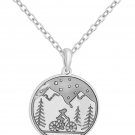 Mountain Bike Charm Pendant Necklace